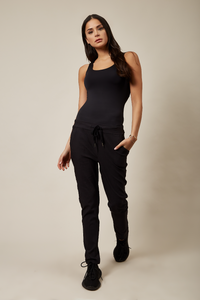 Stretch Trousers In Black