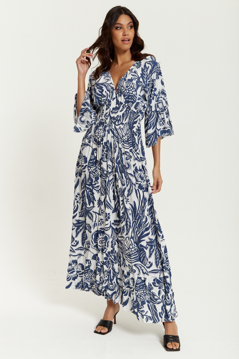 Floral maxi dress top uk