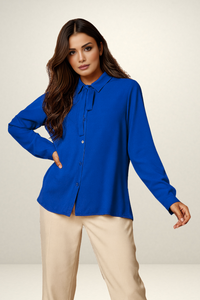 Tie Neck Oversized Top