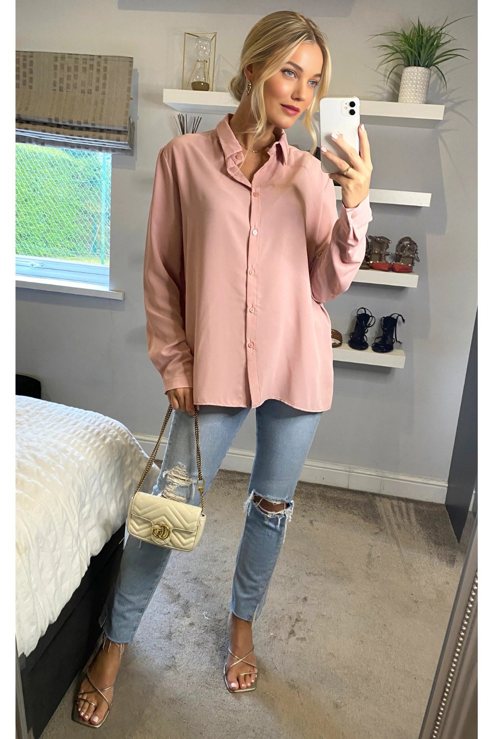 Oversized Shirt in Pink