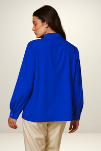 Tie Neck Oversized Top