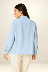 Tie Neck Oversized Top