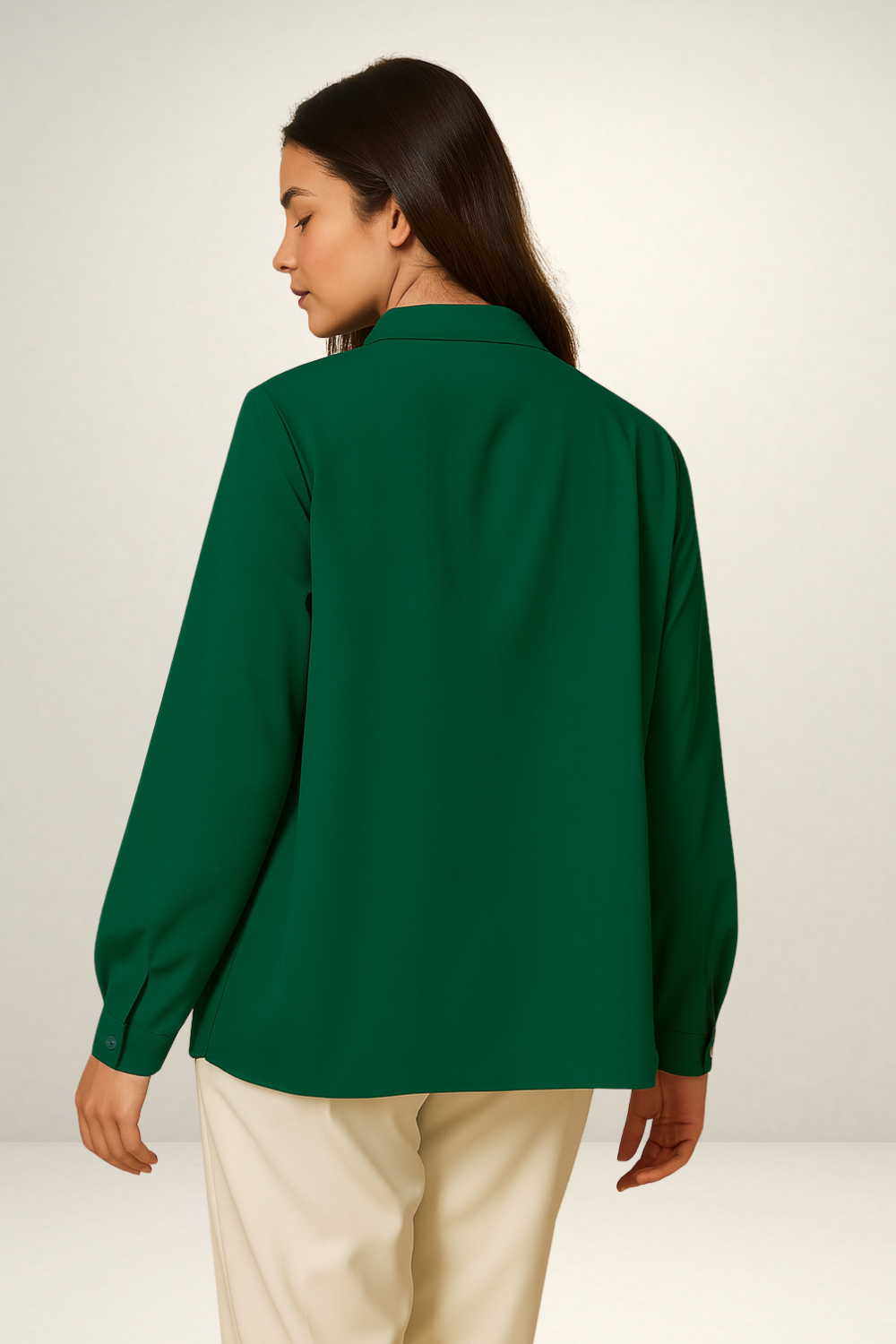 Tie Neck Oversized Top