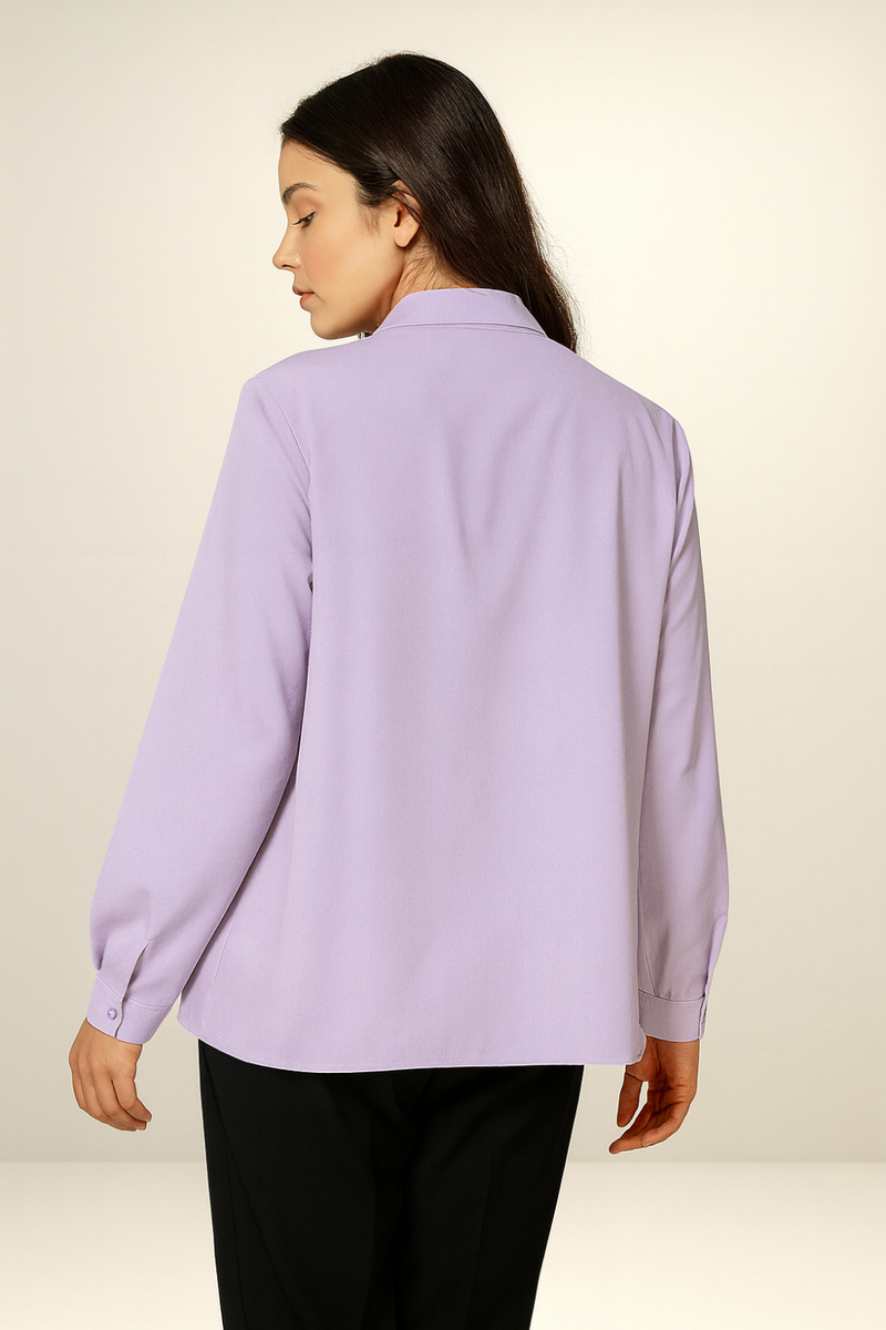 Tie Neck Oversized Top