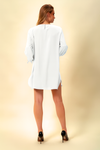 Oversized Patchwork Sleeves Top in White