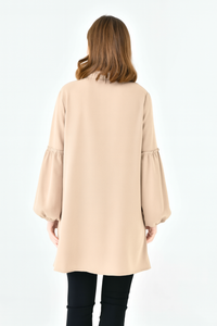 Oversized Balloon Sleeves Shirt Tunic