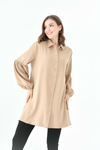 Oversized Balloon Sleeves Shirt Tunic