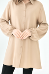 Oversized Balloon Sleeves Shirt Tunic