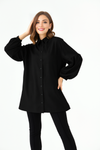 Oversized Balloon Sleeves Shirt Tunic