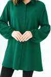 Oversized Balloon Sleeves Shirt Tunic