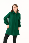 Oversized Balloon Sleeves Shirt Tunic