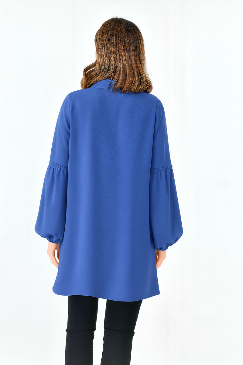 Oversized Balloon Sleeves Shirt Tunic