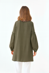 Oversized Balloon Sleeves Shirt Tunic