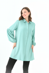 Oversized Balloon Sleeves Shirt Tunic