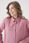 Relaxed Fit Long Sleeves Cuff Detailed Top in Pink