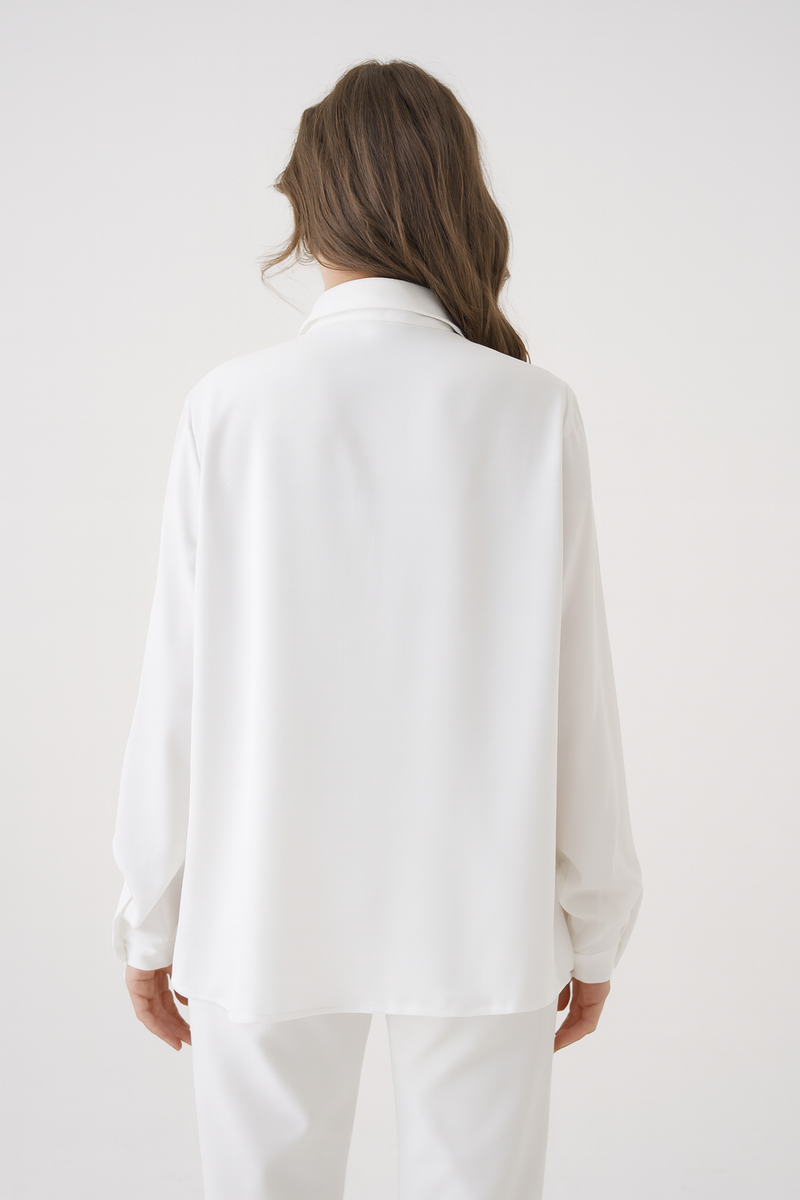 Relaxed Fit Long Sleeves Cuff Detailed Top