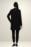 Relaxed Fit Long Sleeves Brooch Detailed Tunic