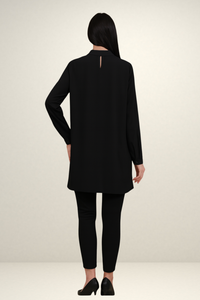 Relaxed Fit Long Sleeves Brooch Detailed Tunic
