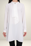 Relaxed Fit Long Sleeves Brooch Detailed Tunic
