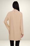 Relaxed Fit Long Sleeves Brooch Detailed Tunic