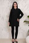 Oversized Long Sleeves Brooch Detailed Tunic