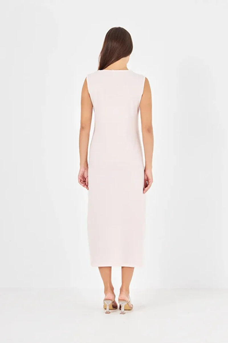 Light Pink 100% Cotton Jersey 120 cm Slip Dress