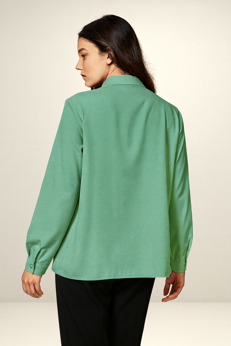 Tie Neck Oversized Top
