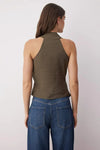 Modal Wrap-Front Woven Blouse