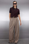 Polo Neck Premium Yarn Knit Lightweight Blouse