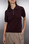 Polo Neck Premium Yarn Knit Lightweight Blouse