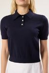 Polo Neck Premium Yarn Knit Lightweight Blouse