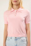 Polo Neck Premium Yarn Knit Lightweight Blouse