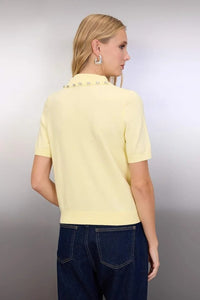Polo Neck Premium Yarn Knit Lightweight Blouse