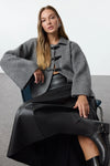 Soft-Textured Coat-Style Knit Cardigan