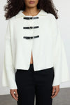 Soft-Textured Coat-Style Knit Cardigan