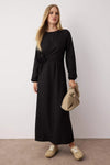 Linen-Look Woven Dress