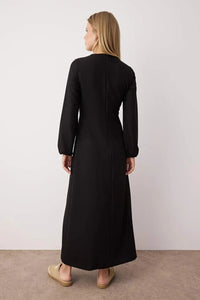 Linen-Look Woven Dress