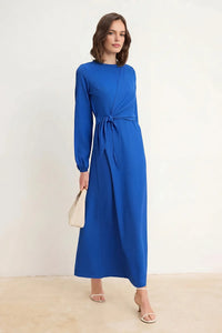 Linen-Look Woven Dress
