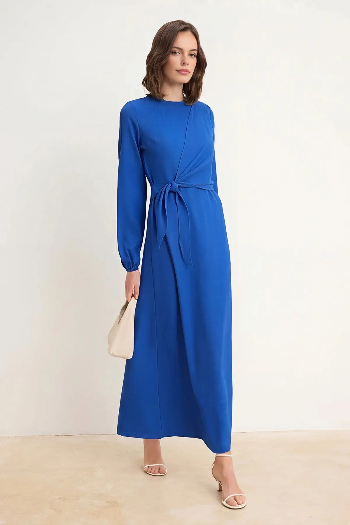 Linen-Look Woven Dress