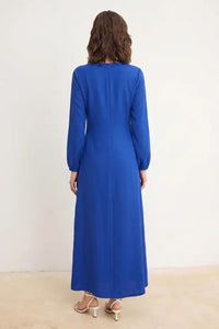 Linen-Look Woven Dress