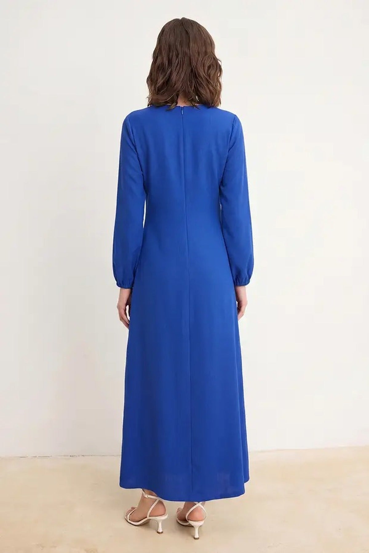 Linen-Look Woven Dress