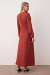 Linen-Look Woven Dress