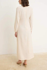 Linen-Look Woven Dress