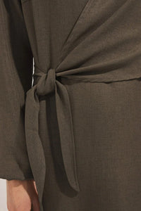Linen-Look Woven Dress