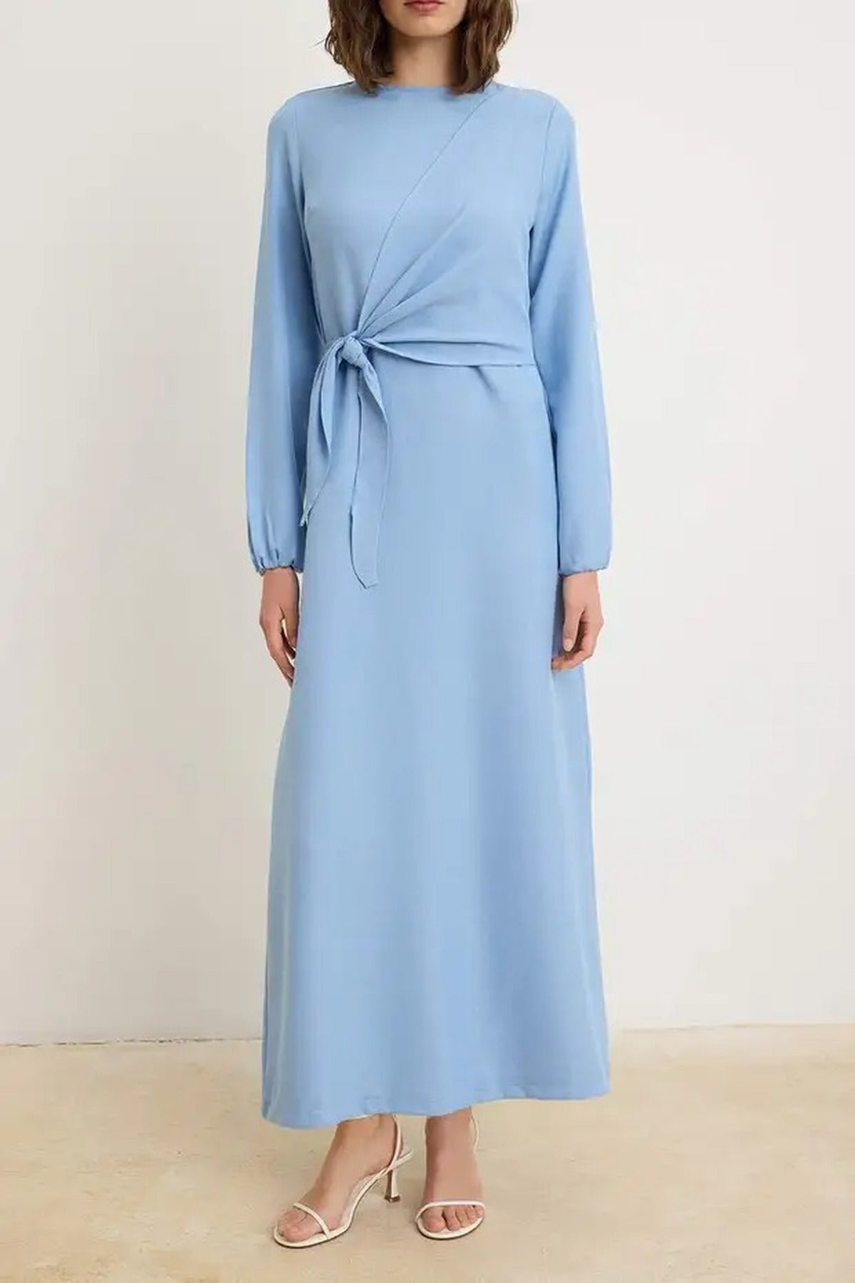 Linen-Look Woven Dress