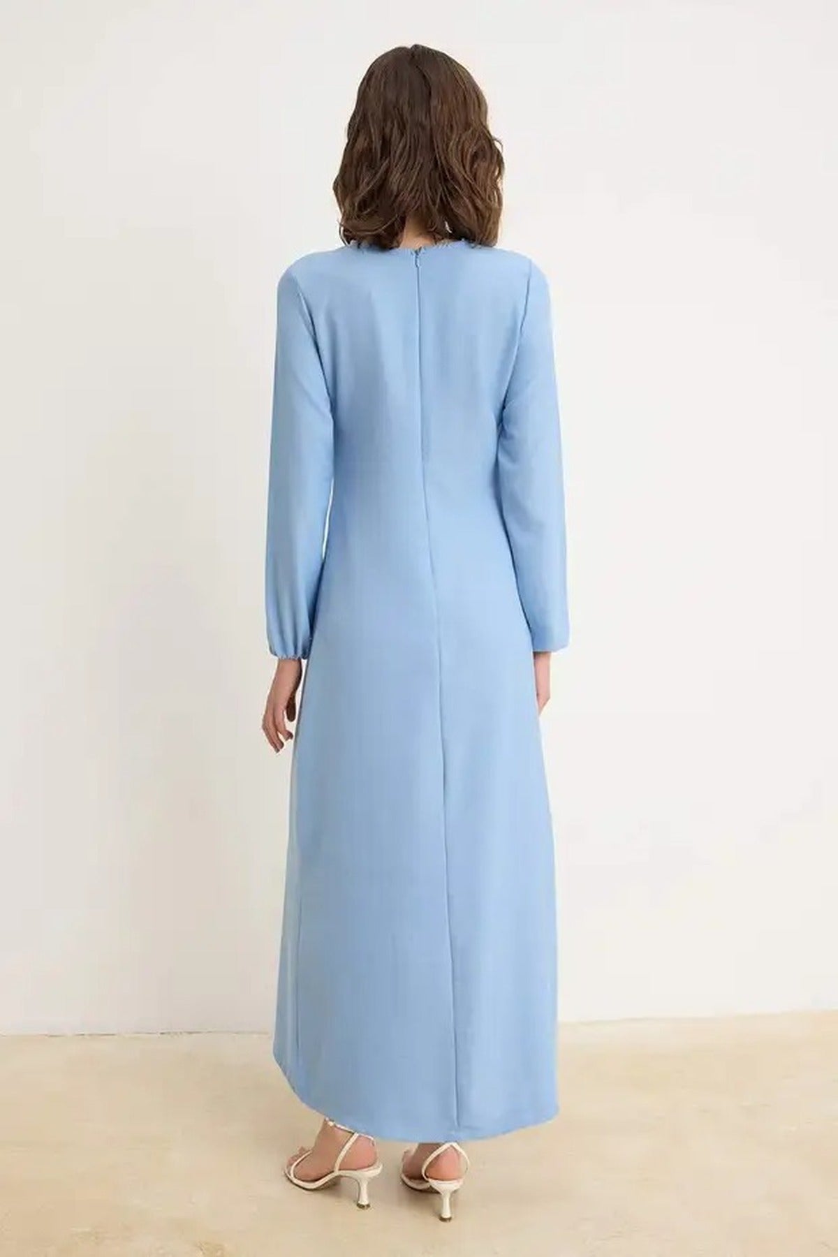 Linen-Look Woven Dress