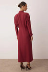 Waist-Detail Buttoned Woven Shirt Dress