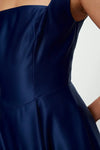 A-Line Satin Woven Elegant Evening Dress