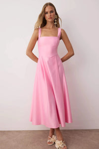 A-Line Satin Woven Elegant Evening Dress