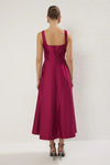 A-Line Satin Woven Elegant Evening Dress